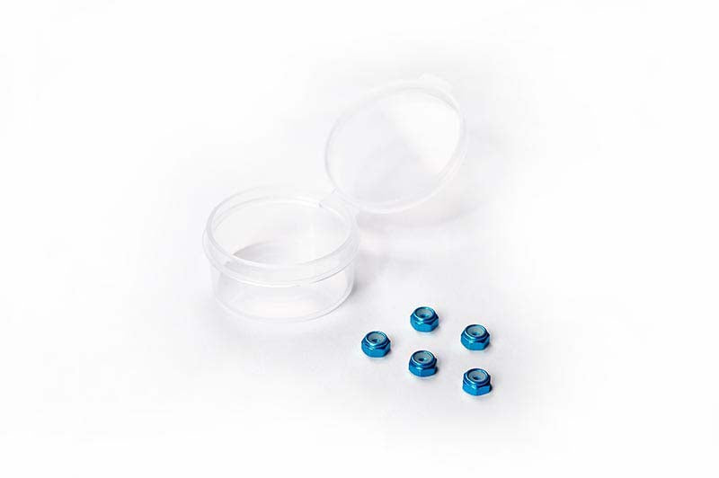 KOSWORK KOS04371-1 - Nylon Lock Nuts M2 Blue Koswork 5 Mini-Z Series