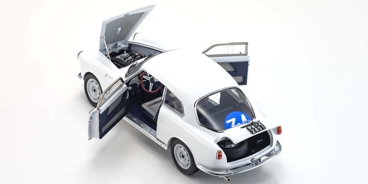 KYOSHO DIE CAST KS08957C - Kyosho 1:18 Alfa Romeo Giuletta SV Targa Florio 1960 Nr.34