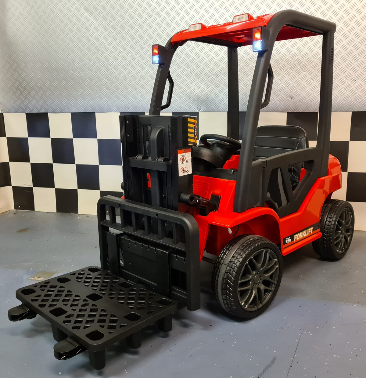 Kids' forklift 12V with remote control – red