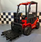 Kids' forklift 12V with remote control – red