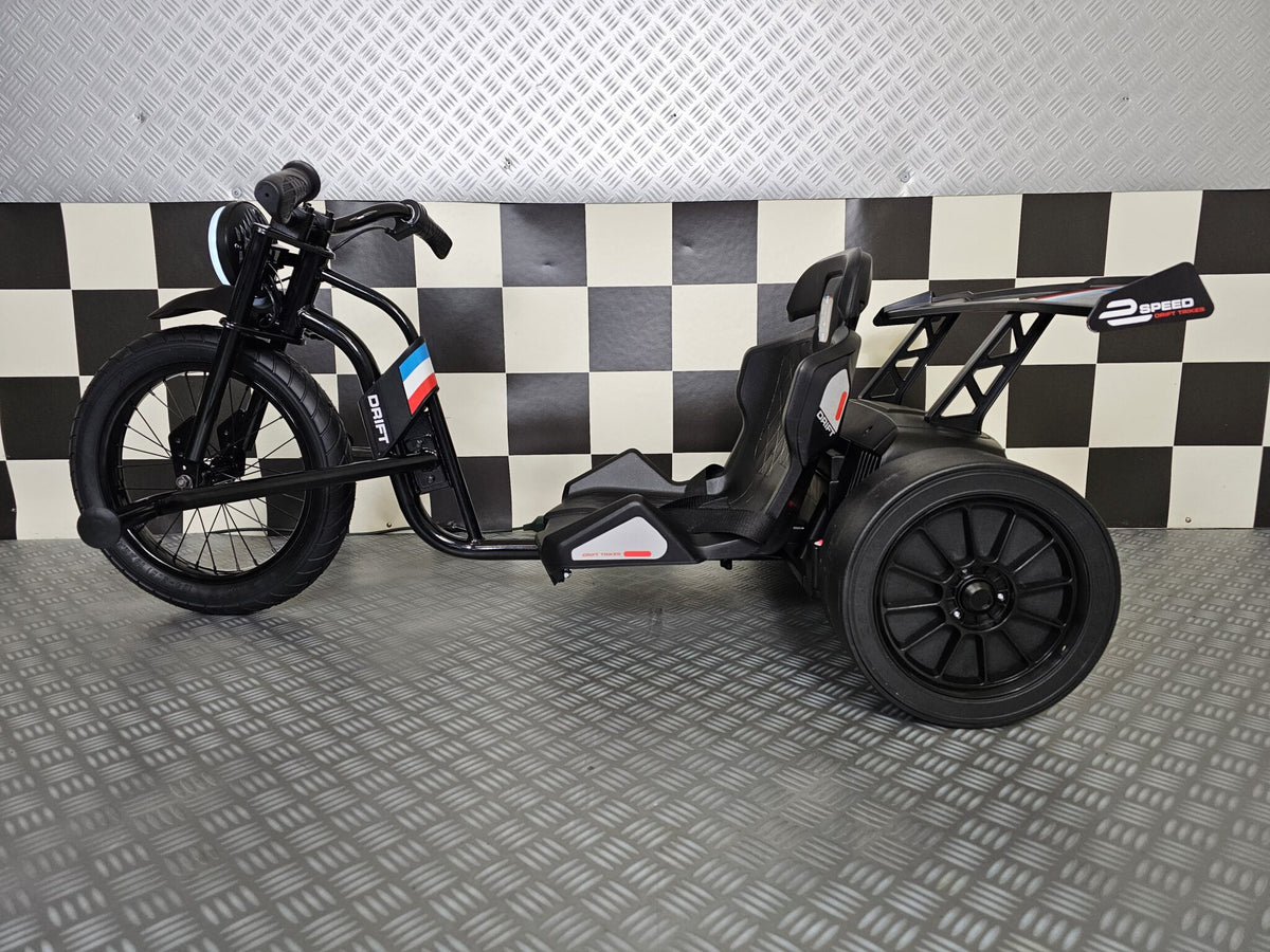 Electric three-wheel motorbike 24V for kids – black