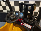 Kids' forklift 12V with remote control – yellow