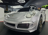 Porsche RUF 24V electric car for kids – 2 seats, metallic silver