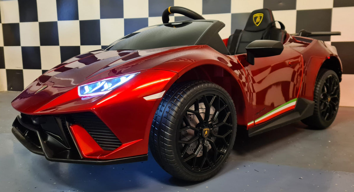 Lamborghini Huracan 12V electric car for kids – 1 seat, metallic red