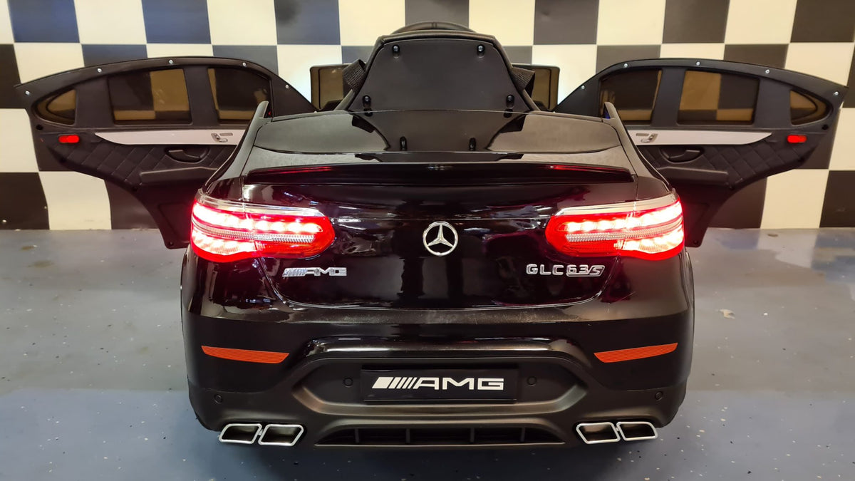 Mercedes-Benz GLC 63 AMG 12V electric car for kids – 1 seat, metallic black