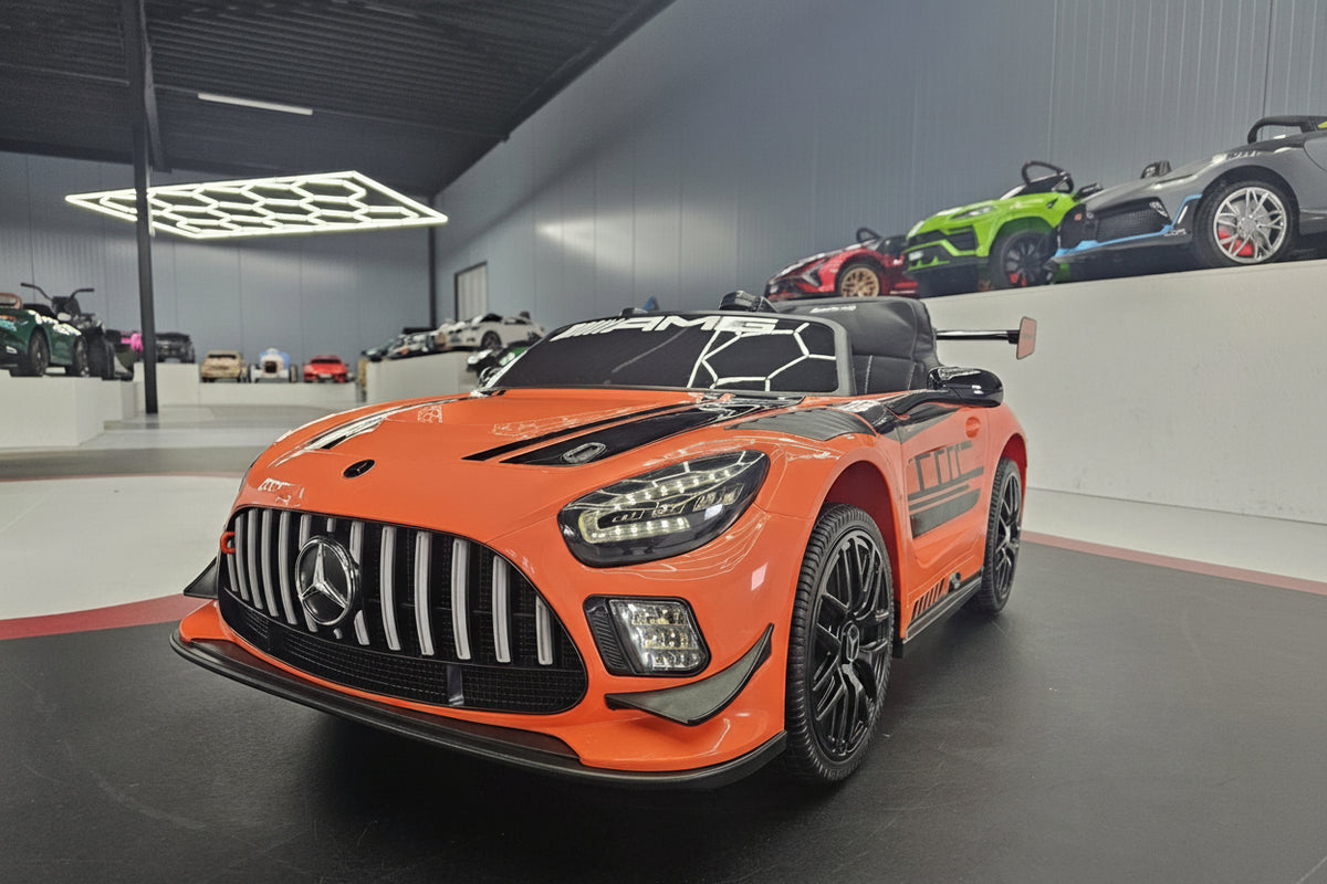 Mercedes-Benz GT3 AMG 12V electric car for kids – 1 seat, orange