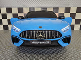 Mercedes-Benz SL63 12V electric car for kids – 1 seat, metallic blue