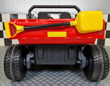 Jeep Transporter 24V electric car for kids with tipper bed – red