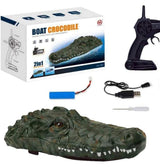 Remote-controlled crocodile boat - scare the life out of your family!