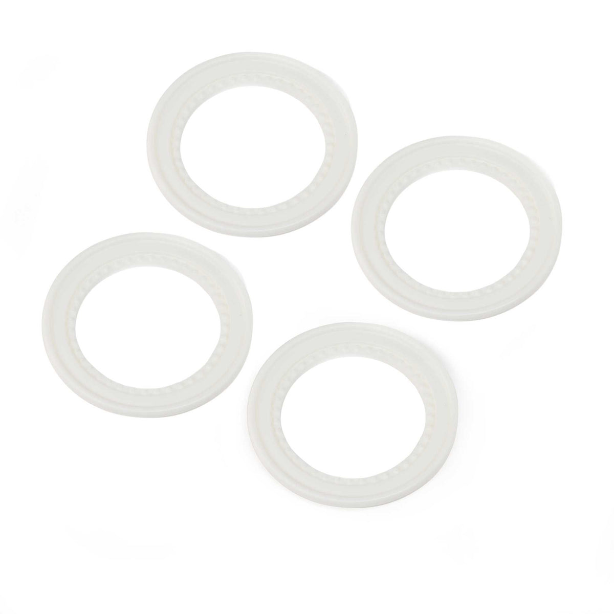 Beadlock Rings, Snap In, White (4): LMT 2.0