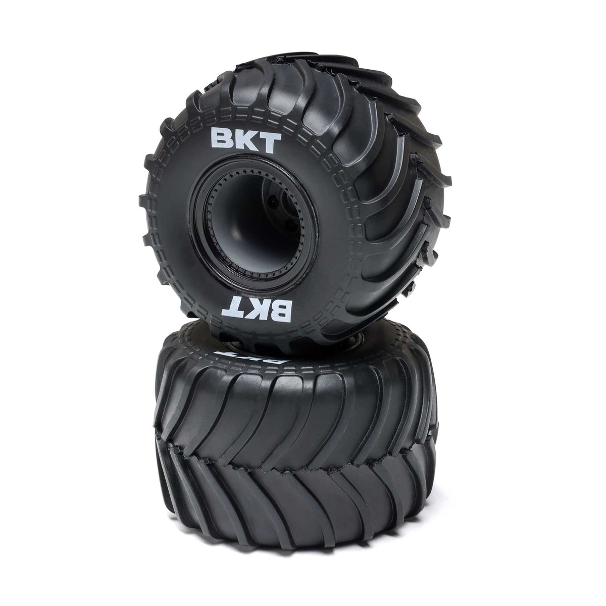 MT Tires,Black Beadlock, Premount(2): Mini LMT
