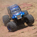 1/18 Mini LMT Son Uva Digger 2S 4X4 RTR Brushed Monster Truck (Battery & Charger Included), Blue