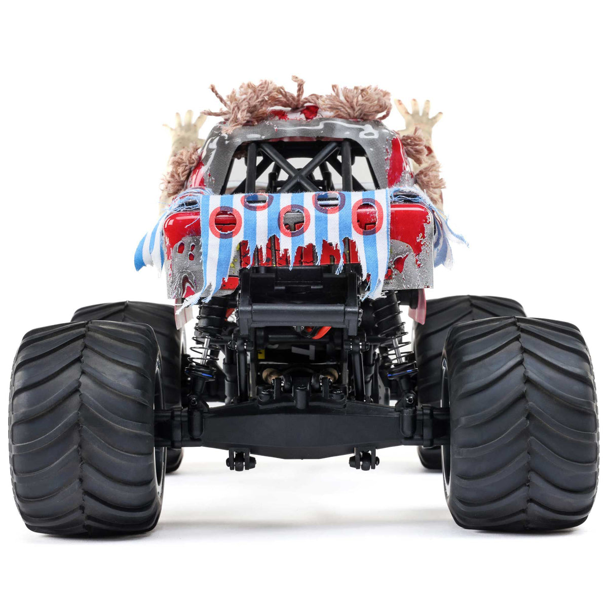 1/18 Mini LMT Zombie 2S 4X4 RTR Brushed Monster Truck (Battery & Charger Included), Red