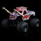 1/18 Mini LMT Zombie 2S 4X4 RTR Brushed Monster Truck (Battery & Charger Included), Red