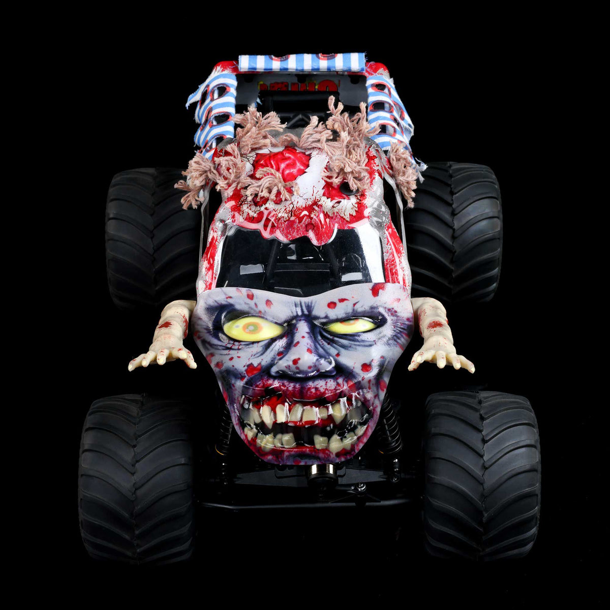 1/18 Mini LMT Zombie 2S 4X4 RTR Brushed Monster Truck (Battery & Charger Included), Red
