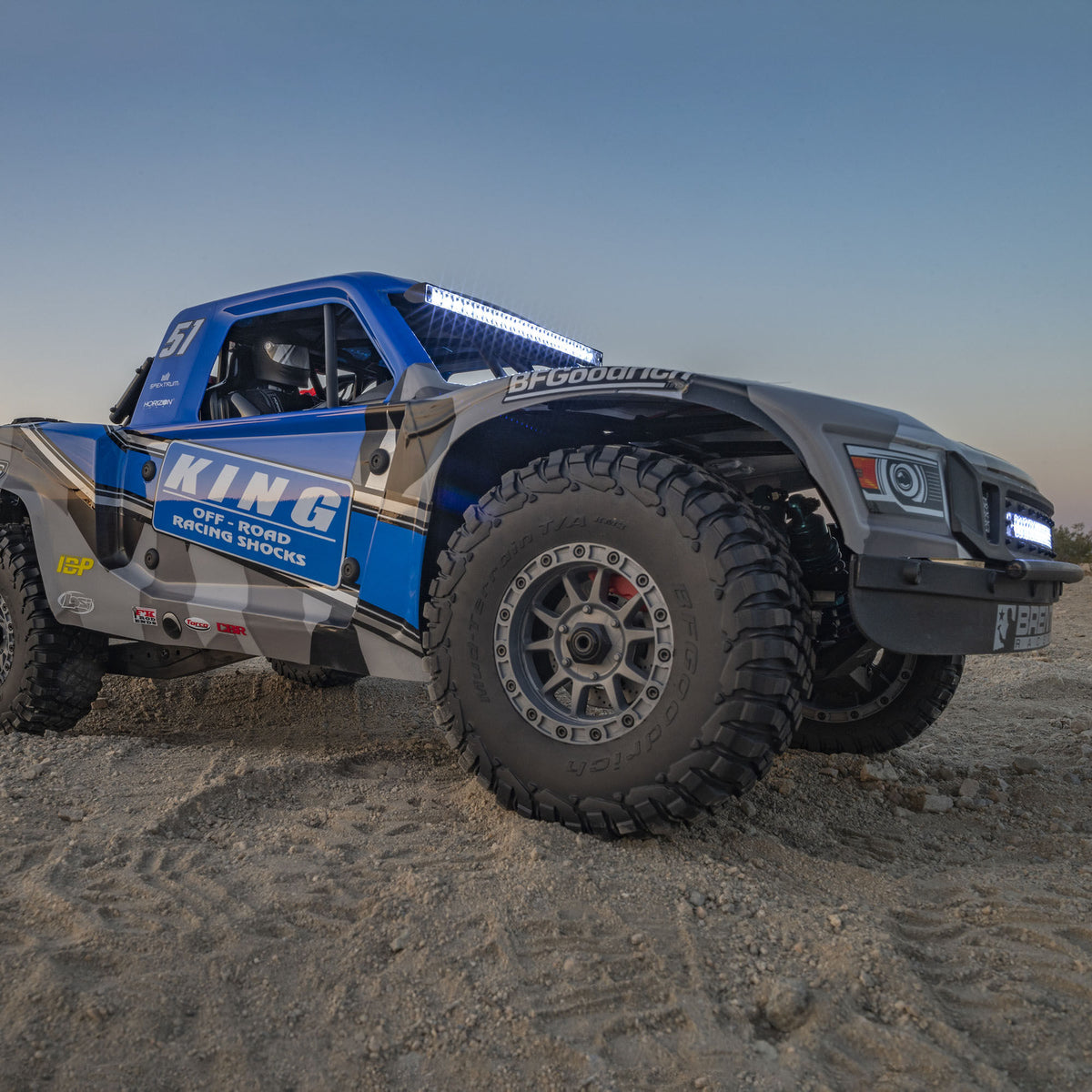 1/6 Super Baja Rey King 8S 4X4 RTR Brushless Desert Truck, Blue