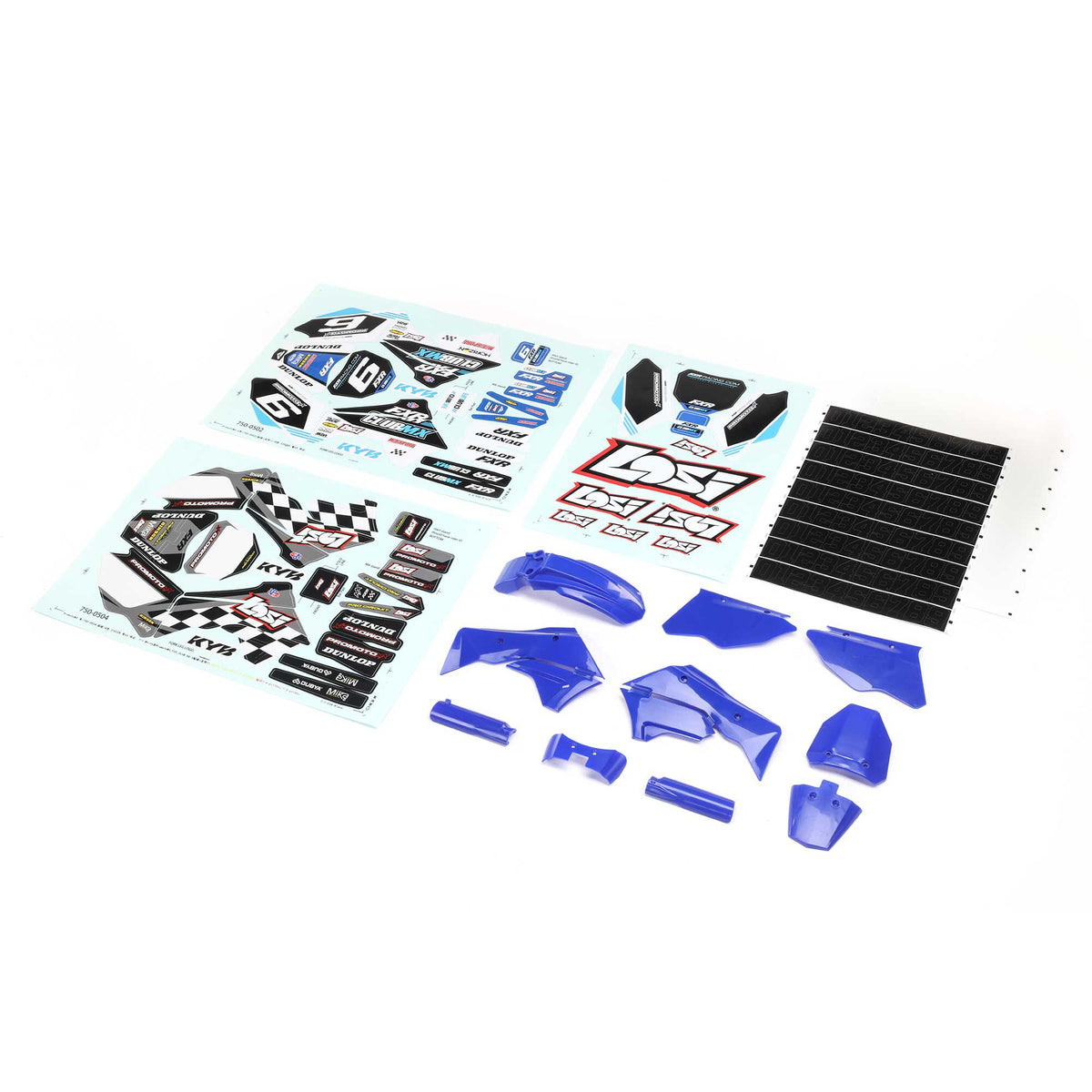 Blue Plastics w/Wraps: PM-MX/SM