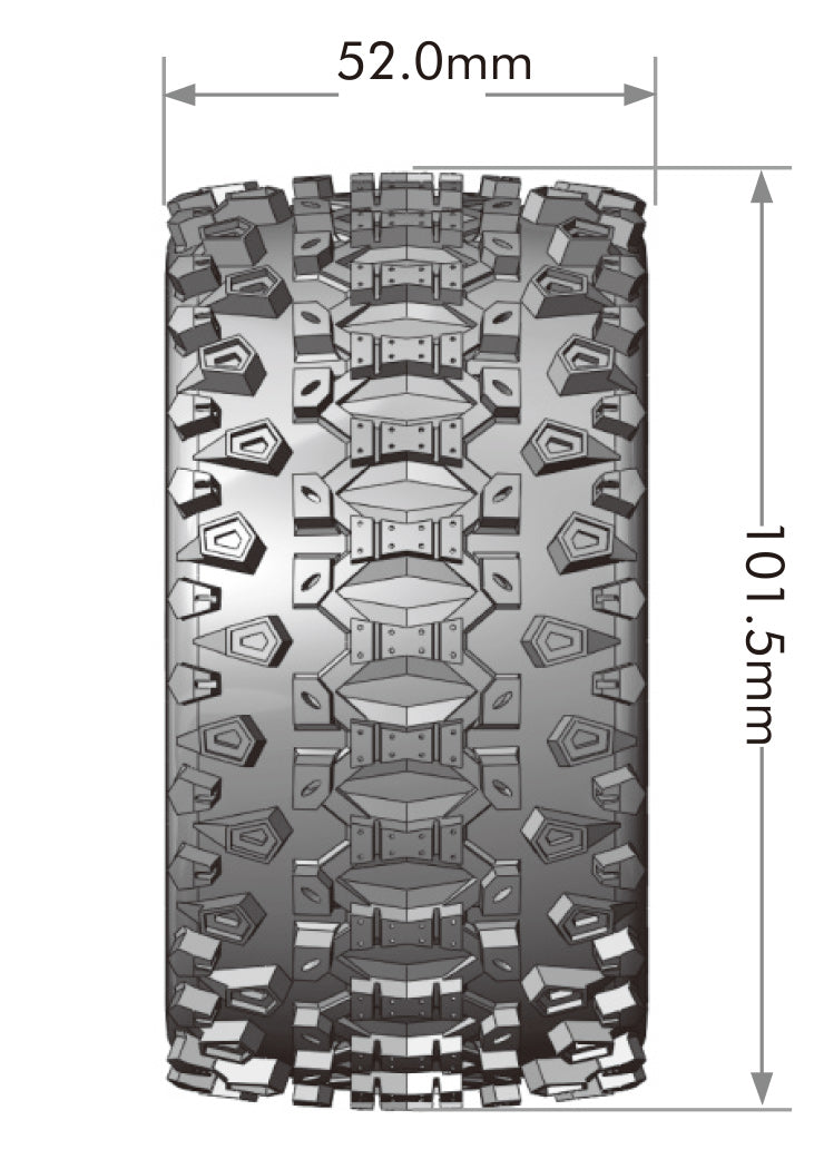 Tires &amp; Wheels ST-UPHILL Mini Maxx/ XRT (0 &amp; 1/2 Offset Hex) (2)