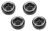 Tires &amp; Wheels Drift / 5-Spoke Matte Black (2,4,6,8mm Offset) 12mm Hex (4)