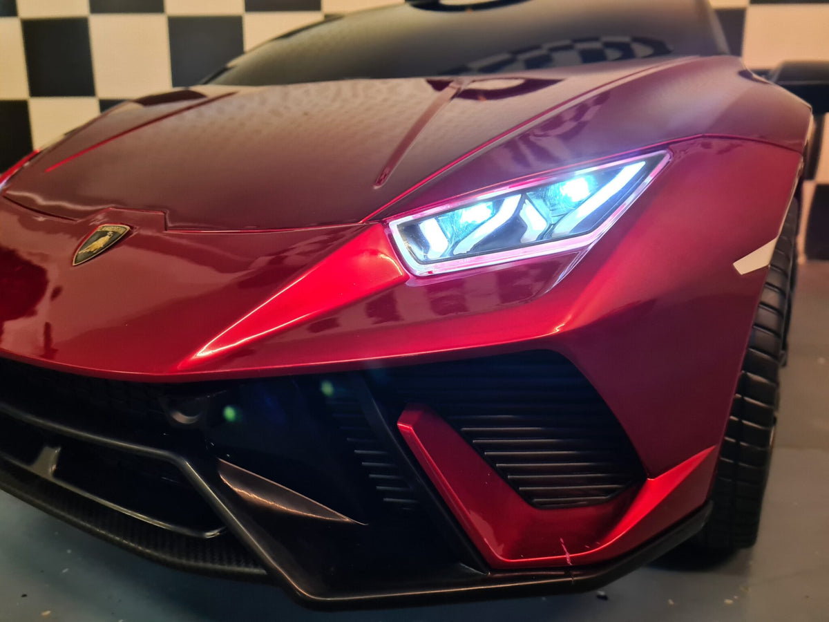 Lamborghini Huracan 12V electric car for kids – 1 seat, metallic red