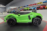 Lamborghini Revuelto 24V electric car for kids – 2 seats, green