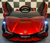 Lamborghini Sian 12V electric car for kids – 1 seat, red