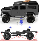 Land Rover Defender D110 4WD - 5-door highly detailed 1:8 crawler