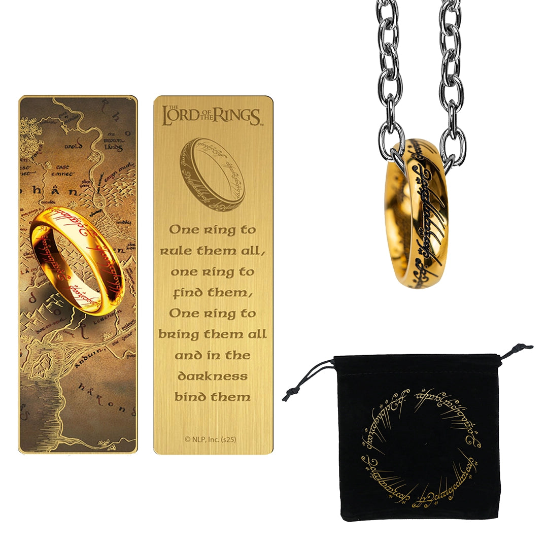 The One Ring and Metal Bookmark Set - The Lord of the Rings