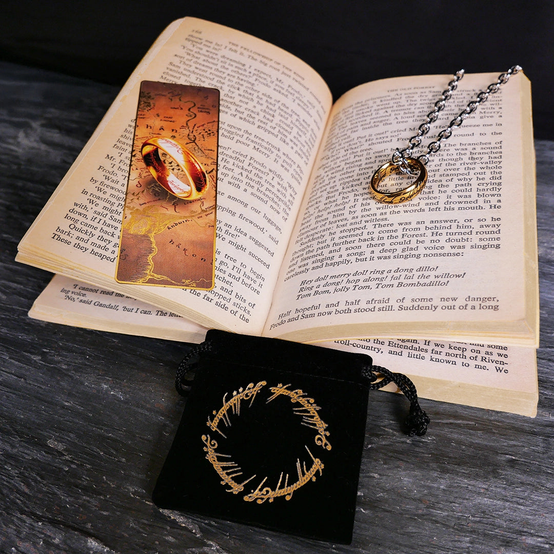 The One Ring and Metal Bookmark Set - The Lord of the Rings