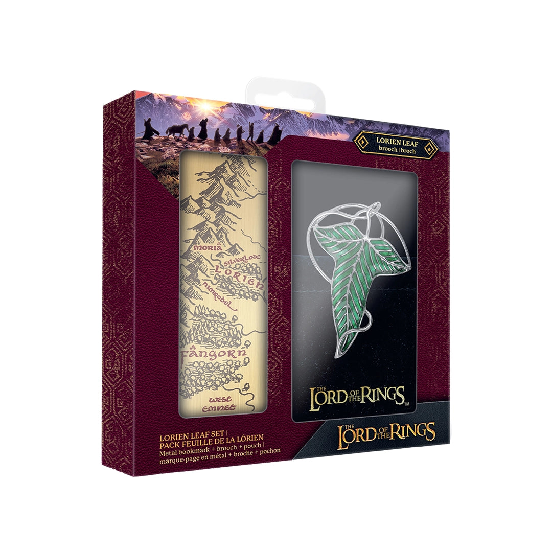 Lorien Brooch and Metal Bookmark Set – The Lord of the Rings