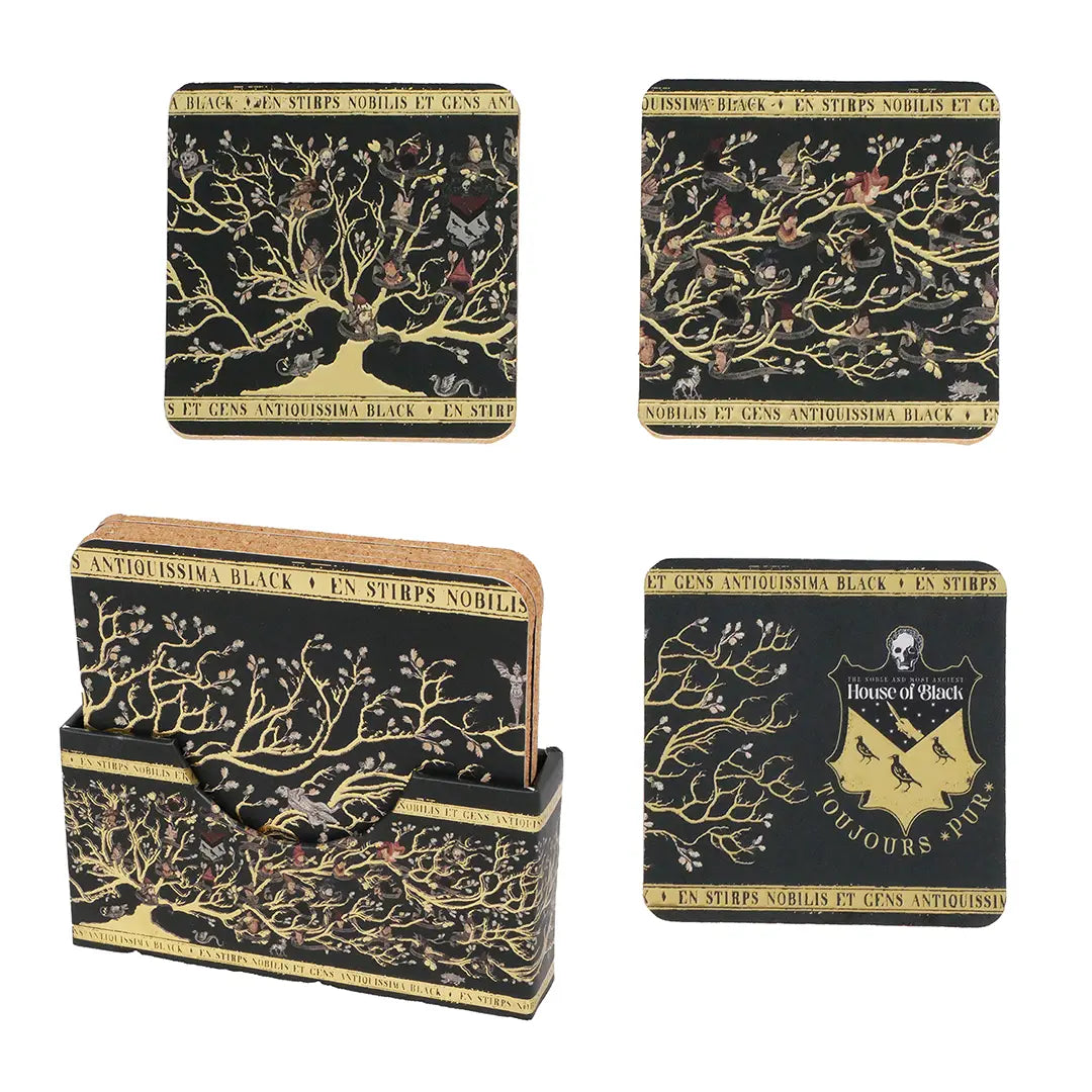 Set of 4 Coasters - Black Family - Harry Potter
