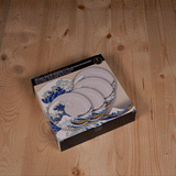 Set of 4 plates The Great Wave of Kanagawa