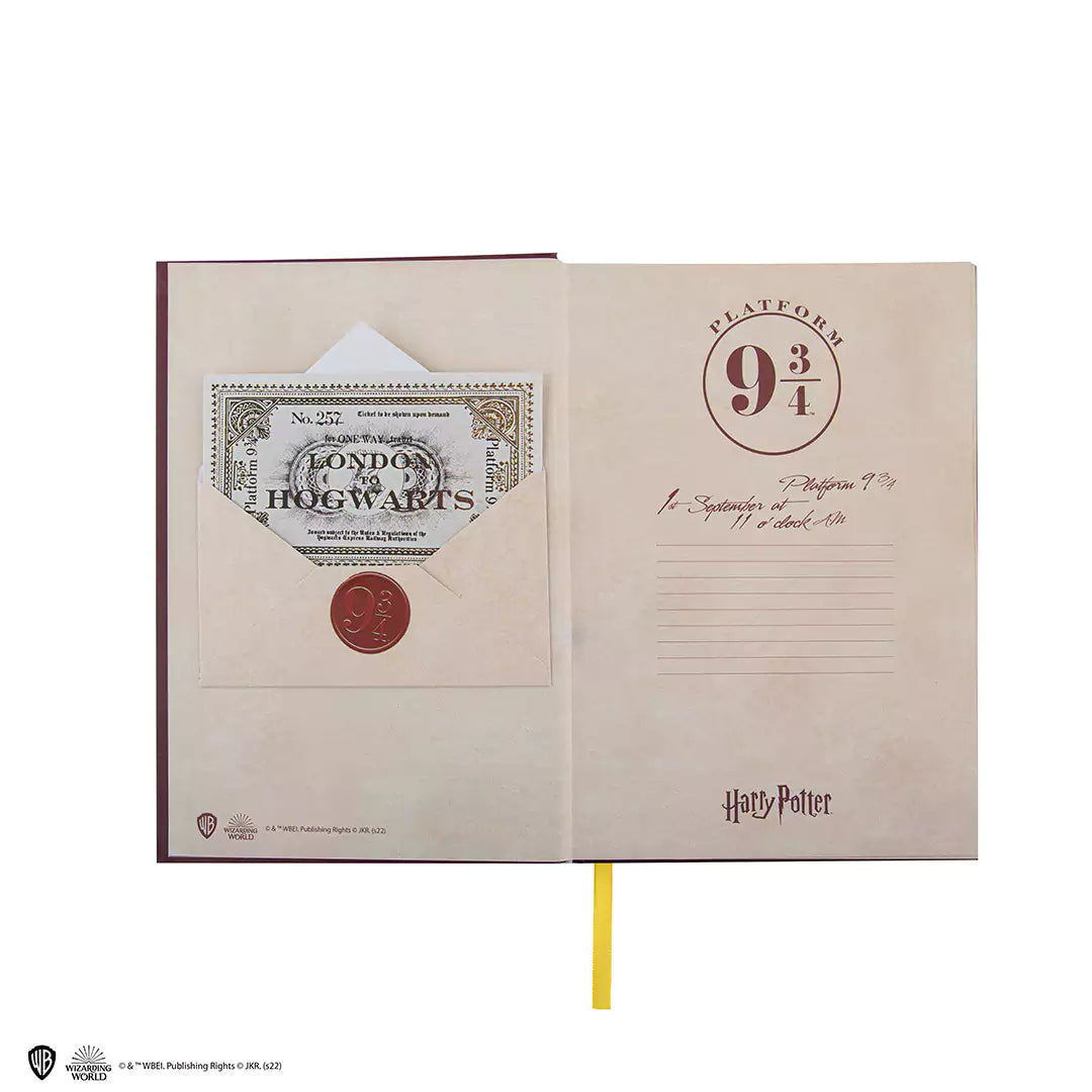 Hard cover notebook and bookmark - Hogwarts Express