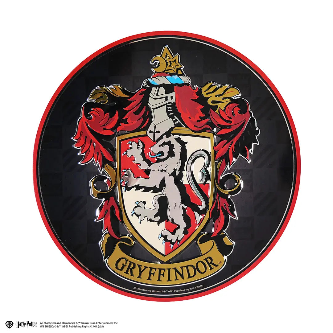 Round aluminium plate Gryffindor - Harry Potter