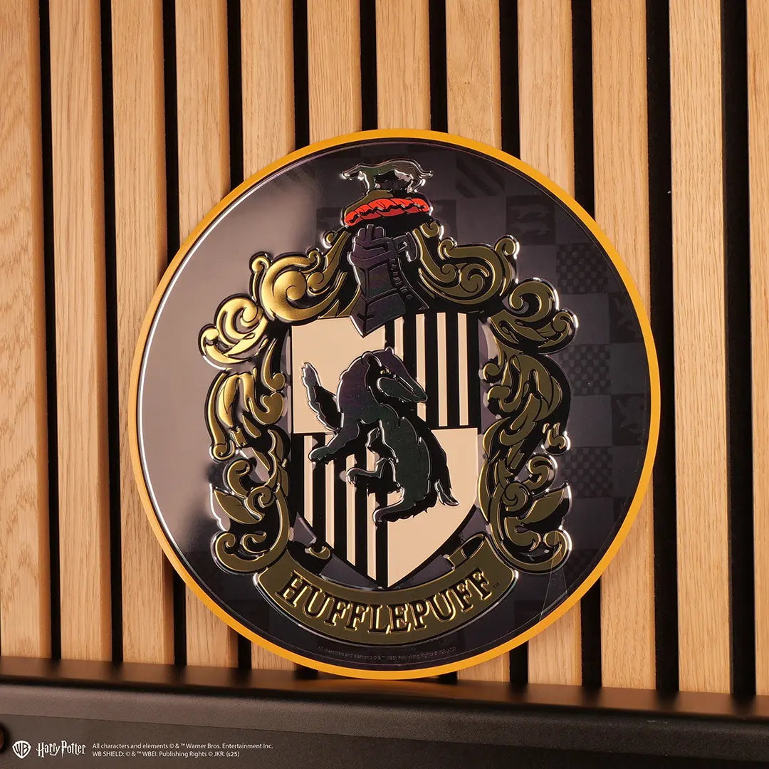 Round aluminium plate  Hufflepuff - Harry Potter