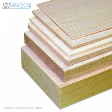 M-Core MCB-SH060-10-100 - Balsa sheet 6x100x1000mm M-Core
