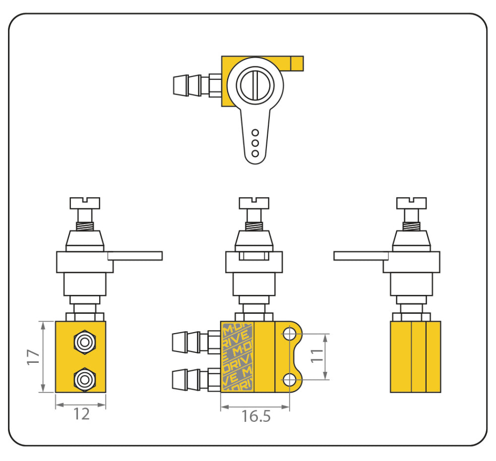 Needle Base R for Remote R/C Needle