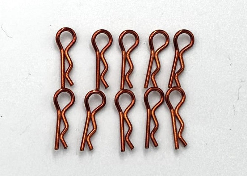 Marka Racing Body Clips 1/28 - 30° Angle Orange (10Pcs)