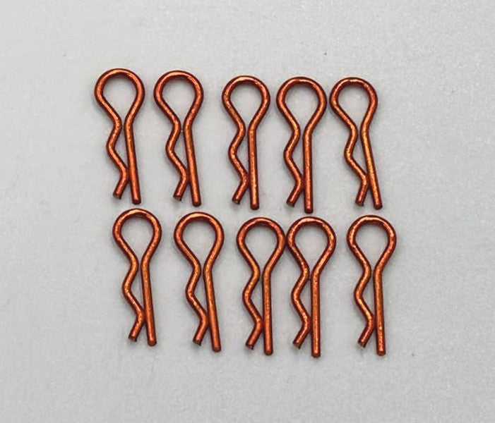 Marka Racing Body Clips 1/28 Orange (10Pcs)