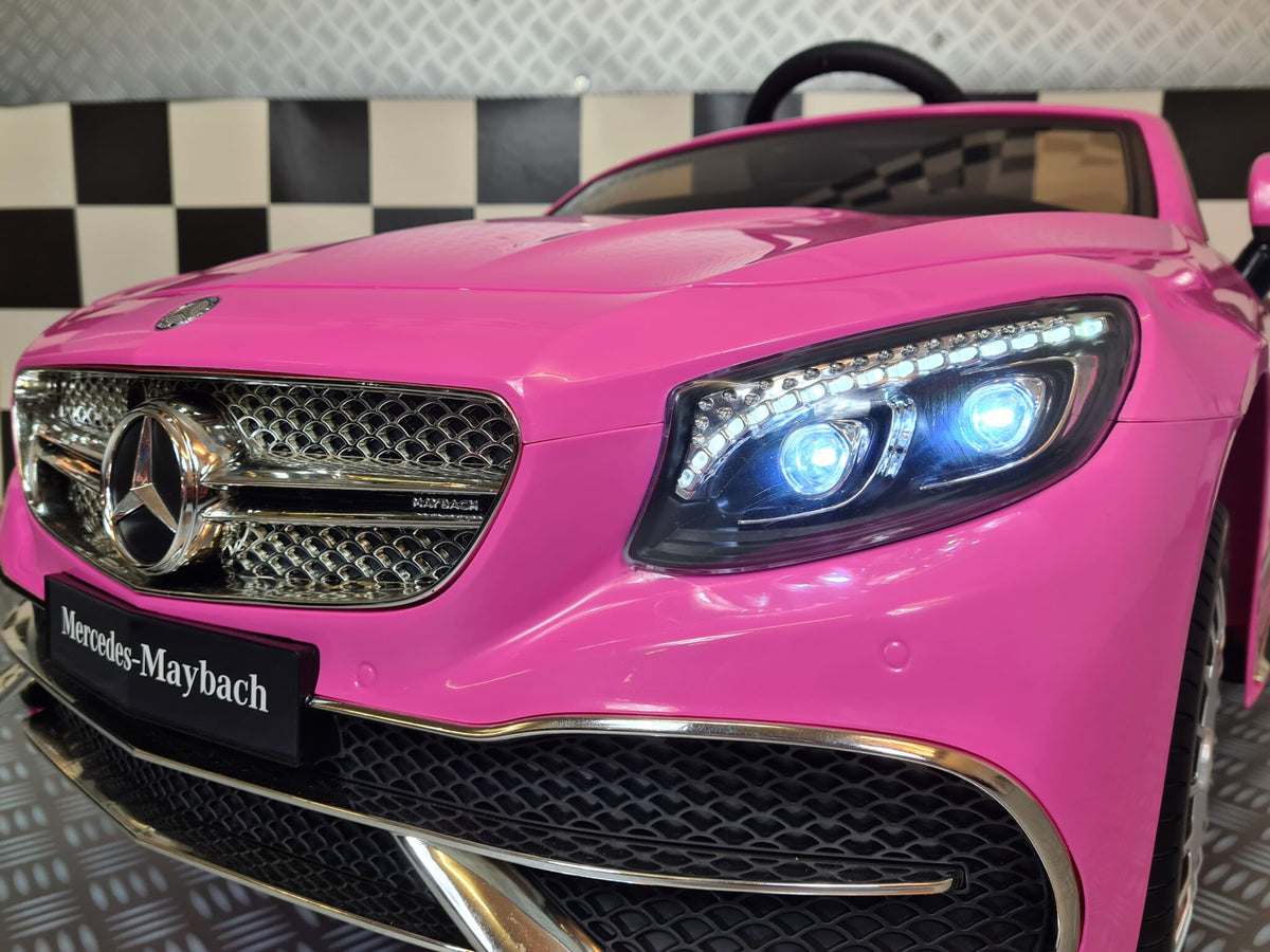 Mercedes-Benz Maybach S650 12V electric car for kids – 1 seat, pink