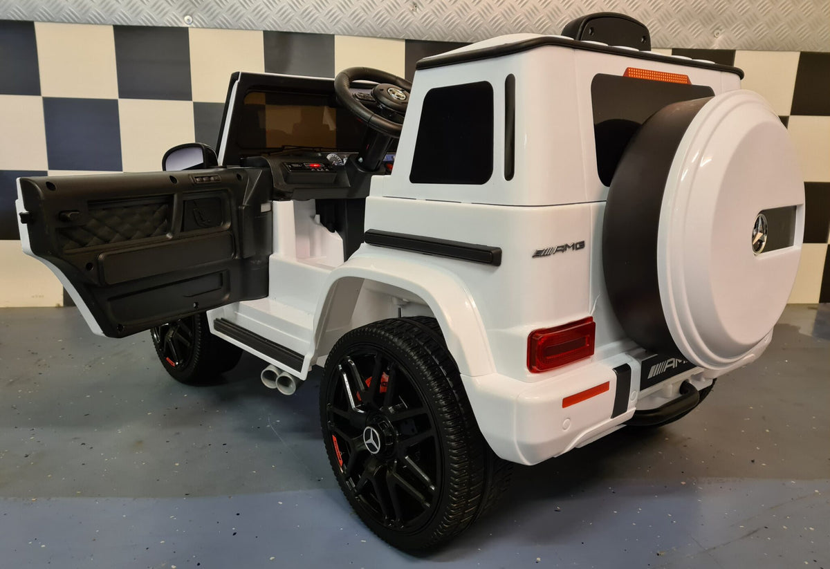 Mercedes-Benz G63 12V electric car for kids – 1 seat, white