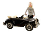 Mercedes 300S Electric Car for Kids, Black, 2x12V