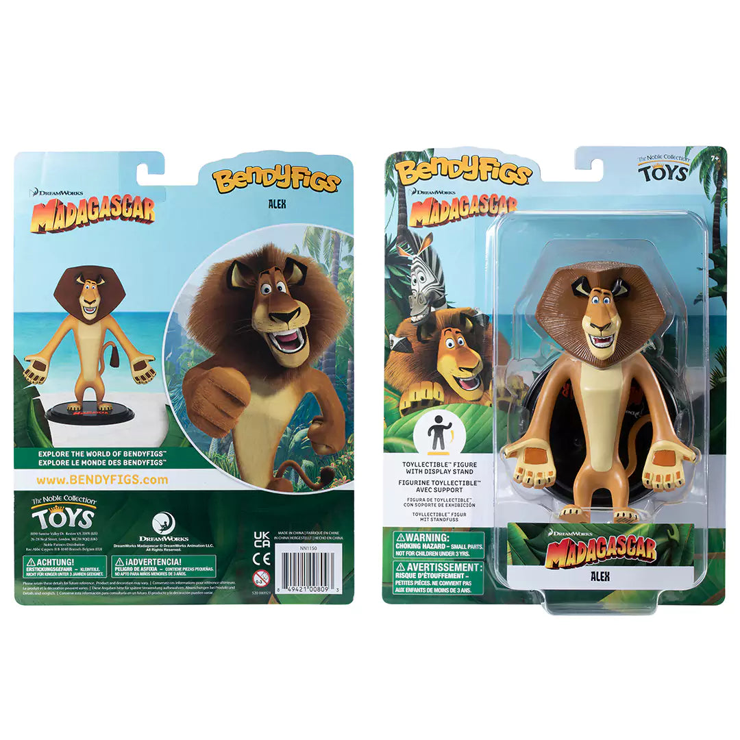 Alex Madagascar - Bendyfigs - Dreamworks