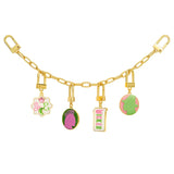 4 Charm & Chain Set - Glinda & Elphaba - Wicked
