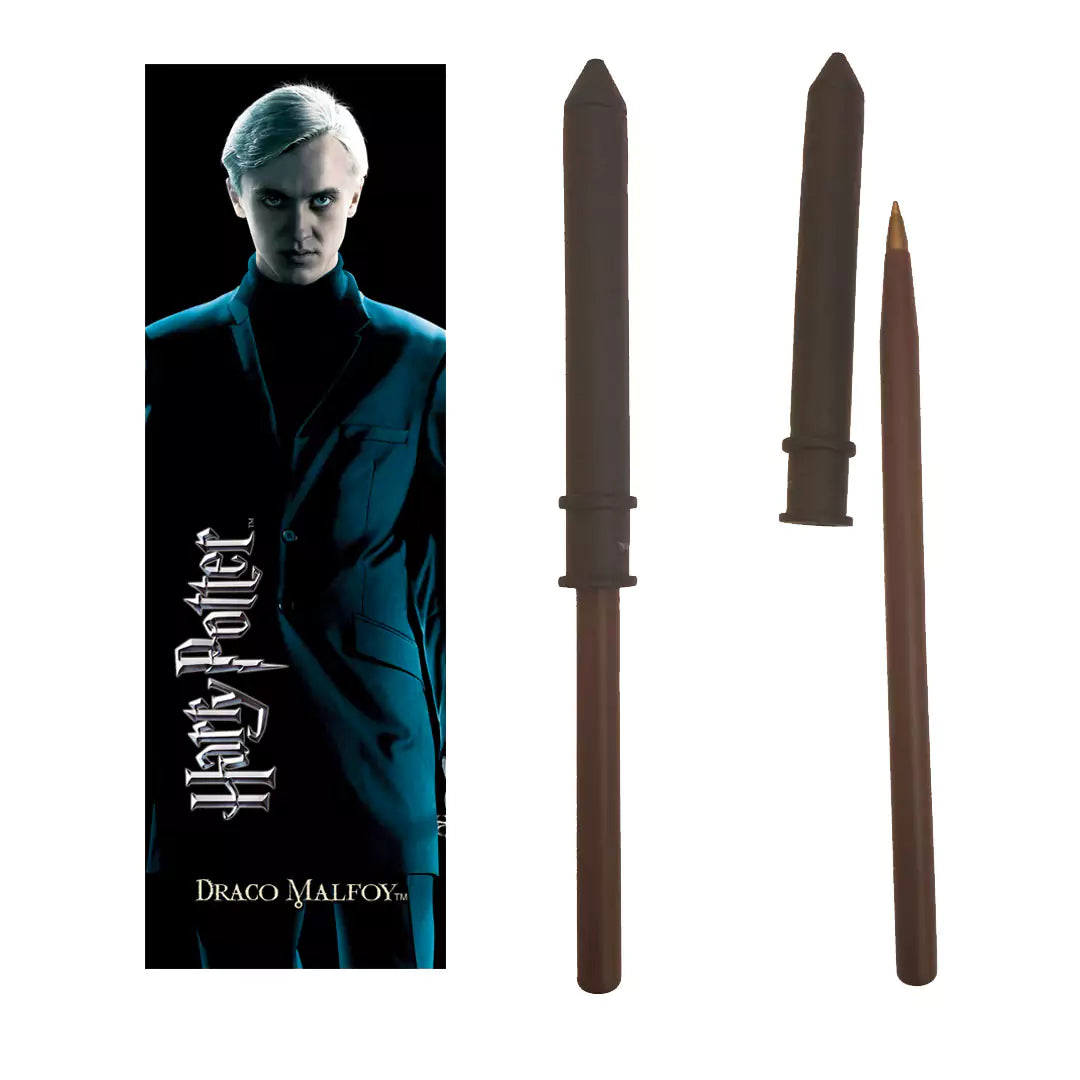 Draco Malfoy Wand Pen & Bookmark