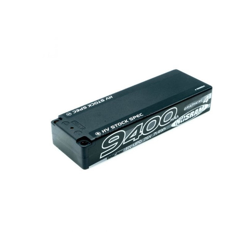 HV Stock Spec GRAPHENE-4 9400mAh Hardcase 7.6V LiPo - 135C/65C