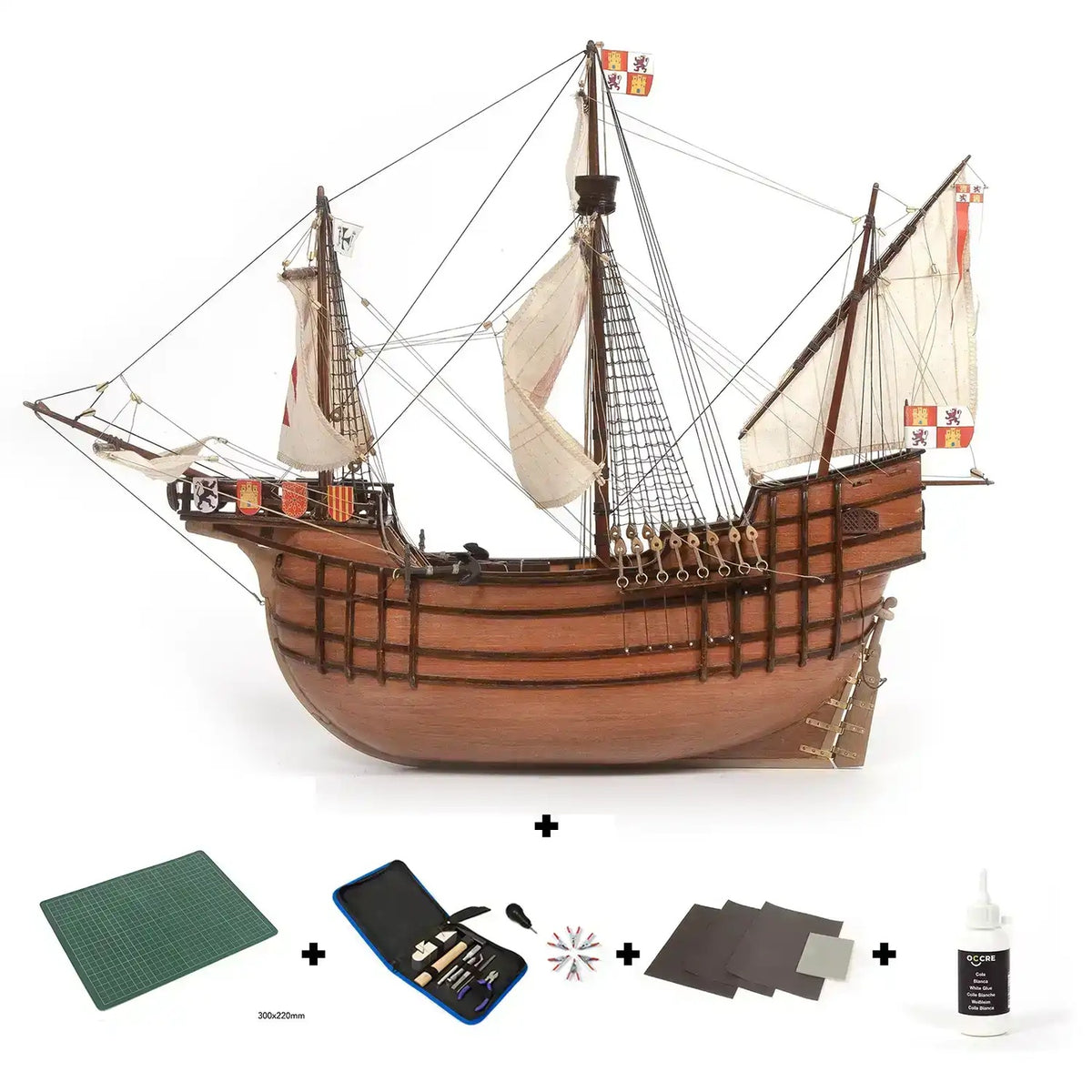 OcCre Santa Maria 1/50 Ship 530mm w/ Starter Pack
