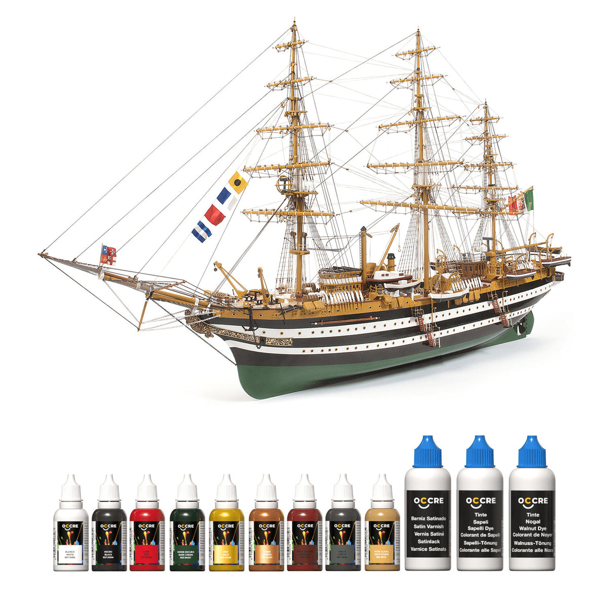 OcCre Paint Set 12 Bottles Amerigo Vespucci