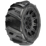 1/6 Dumont Snd/Snw Tires F/R MTD 24mm Blk Raid(2)