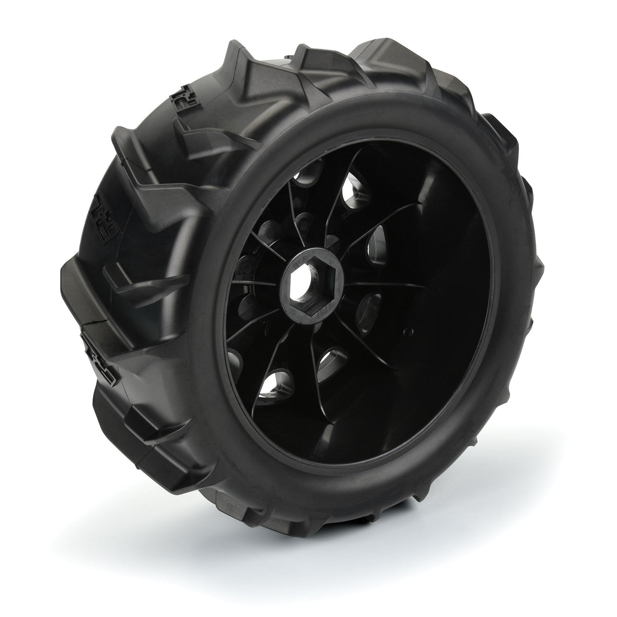 1/6 Dumont Snd/Snw Tires F/R MTD 24mm Blk Raid(2)